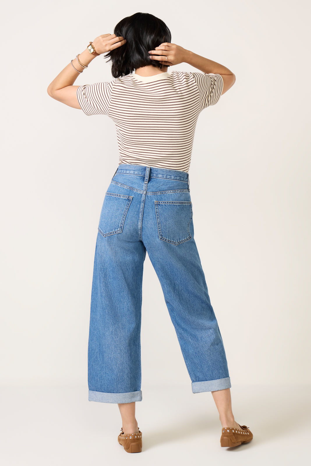 Petite Donny Rolled Hem Boyfriend Jean