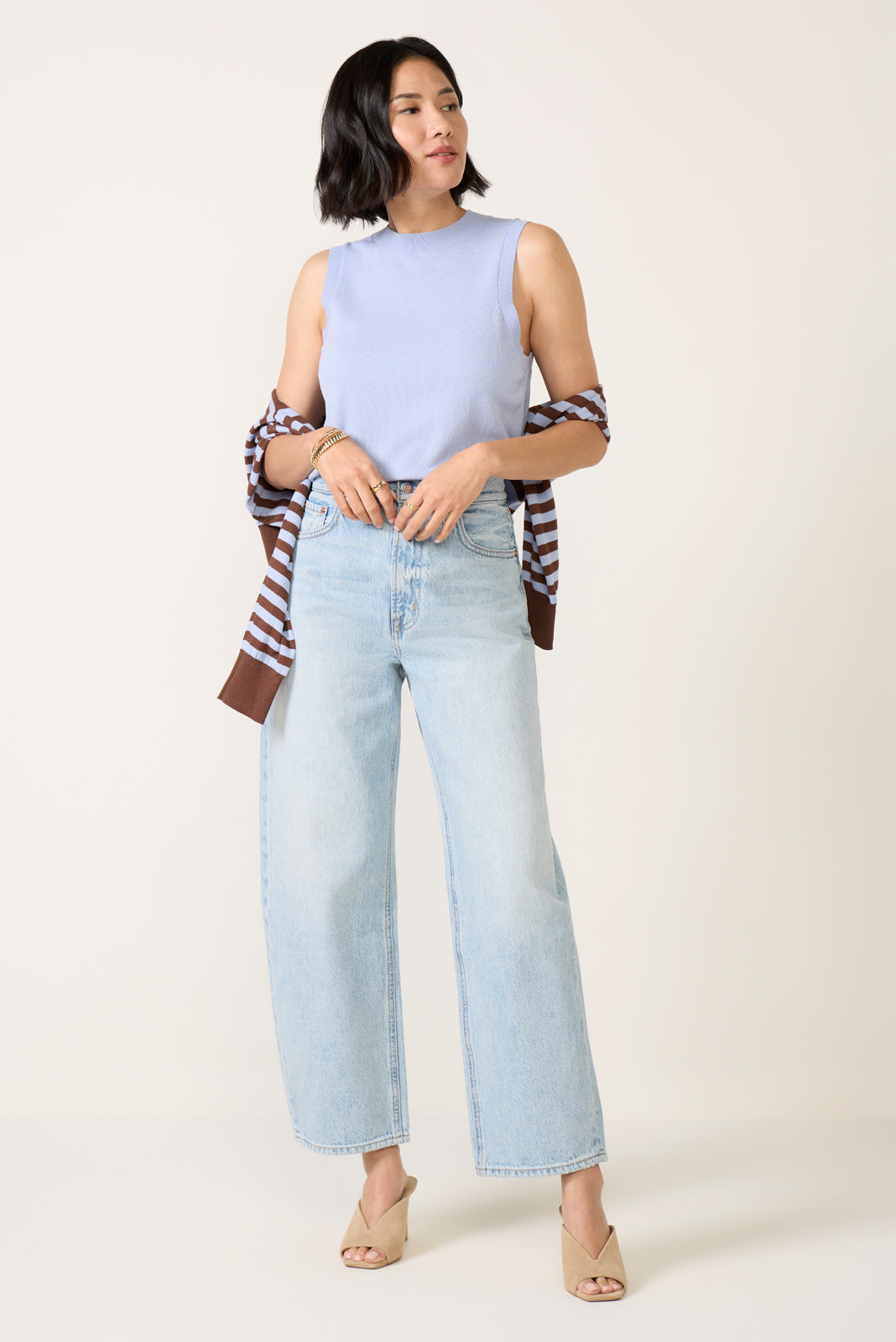 Petite Wes Barrel Jean
