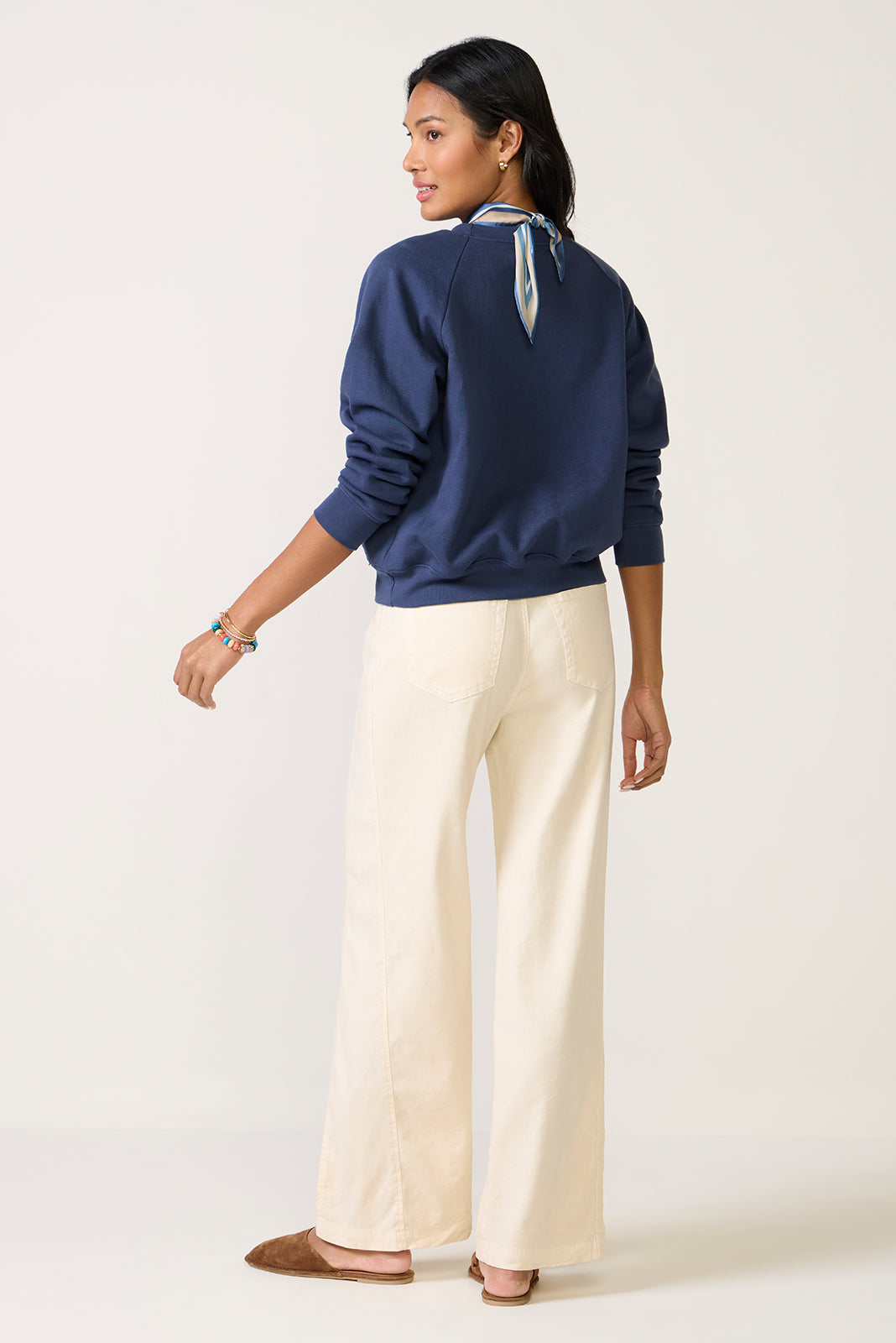 Joelle Stretch Linen Trouser with Tie Waist