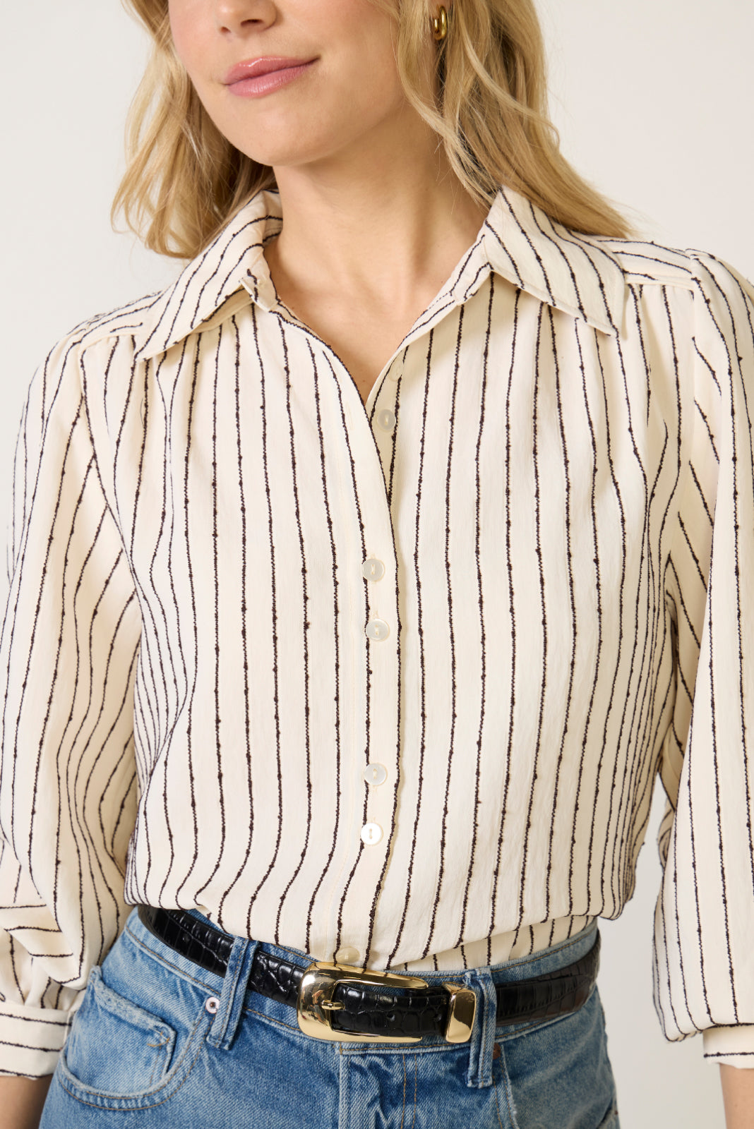 Sadie Slub Stripe Shirt