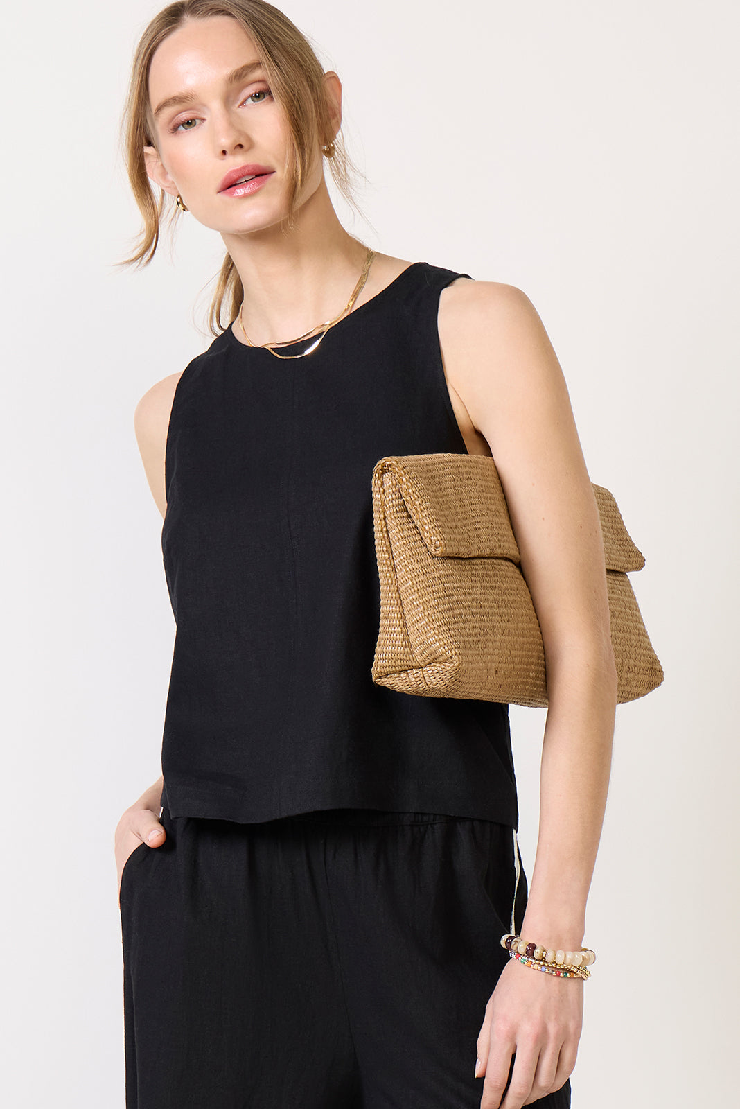 Tessa Linen Shell Top