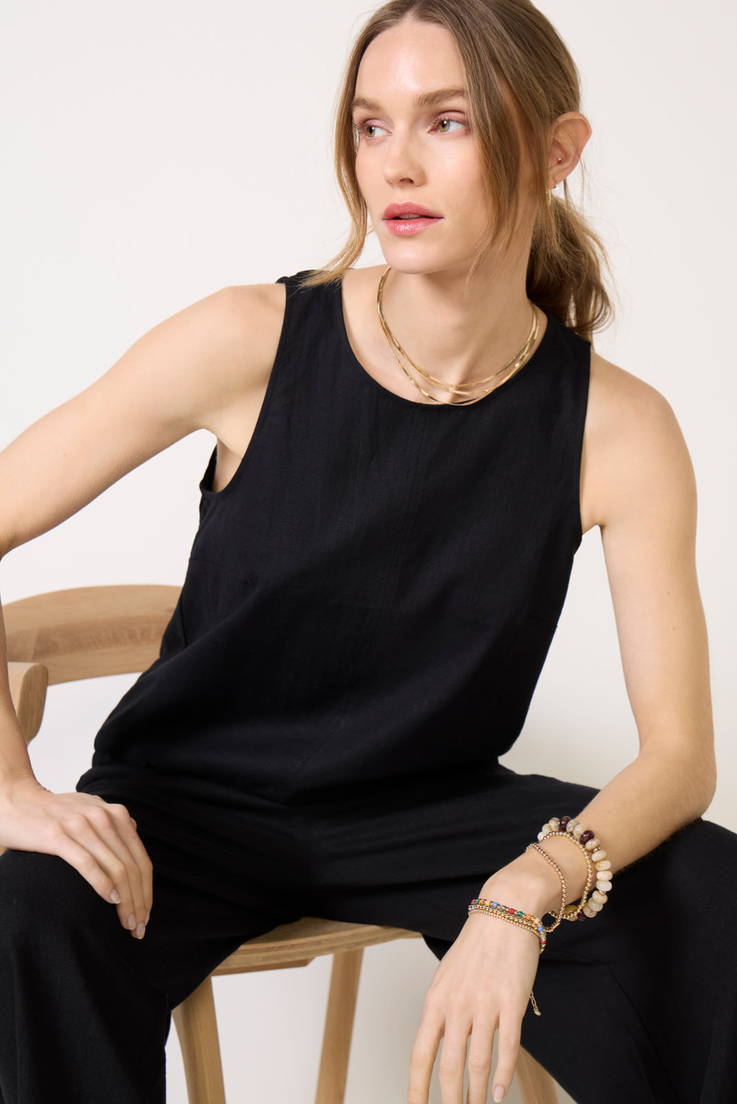 Tessa Linen Shell Top