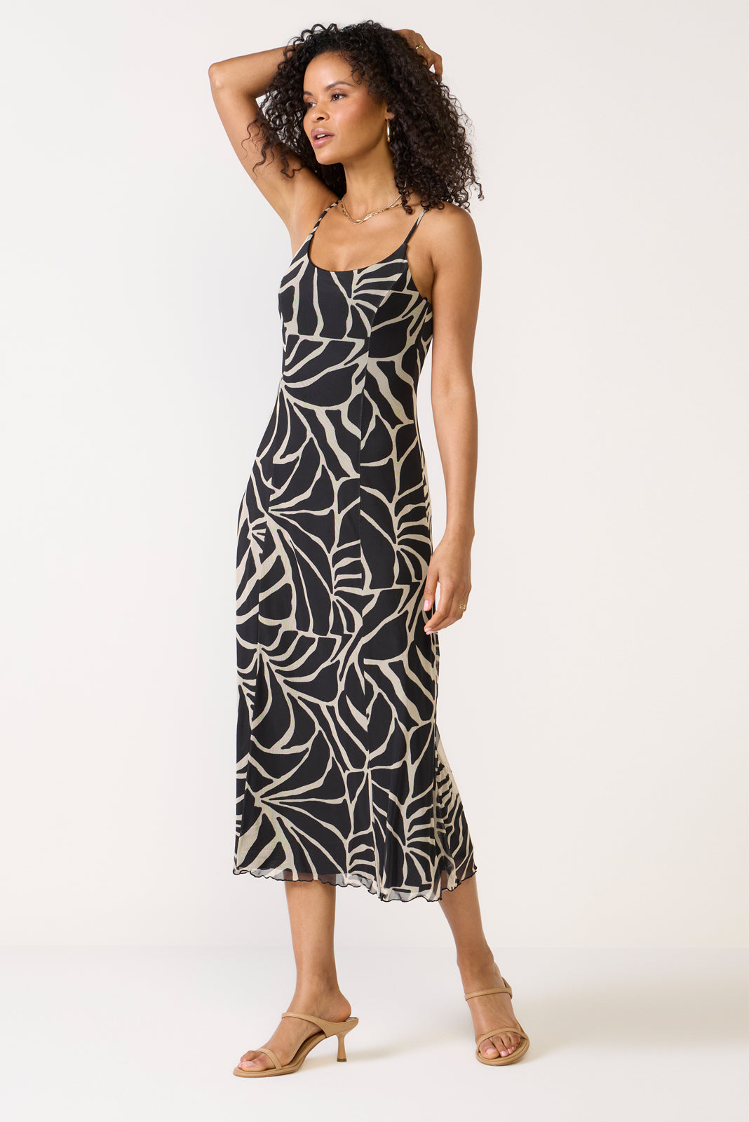 Charisma Tova Palm Midi Dress