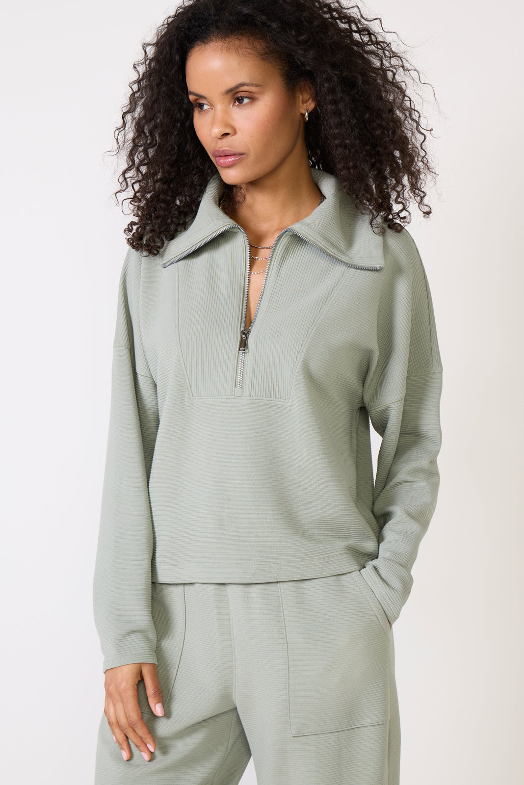AirEssentials French Rib Half Zip Sweatshirt