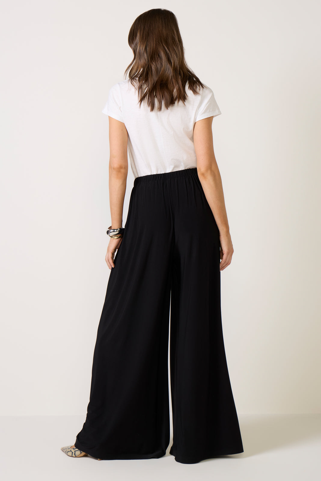 Pleated Wide Leg Pant