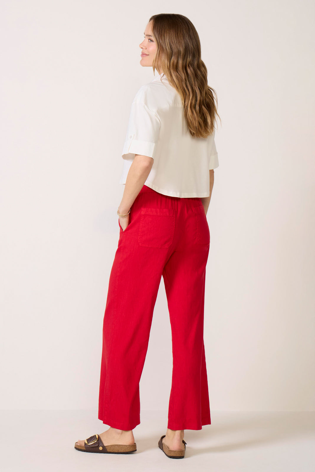 Maya Wide Leg Linen Pant