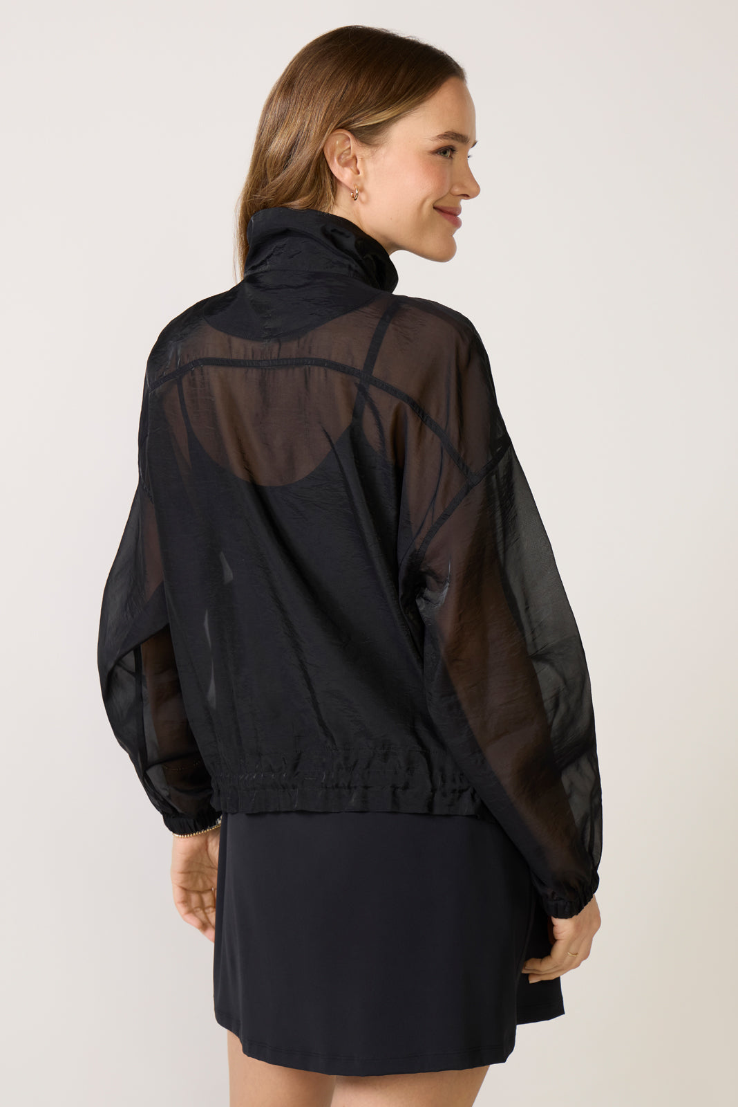 Sheer Full Zip Jacket
