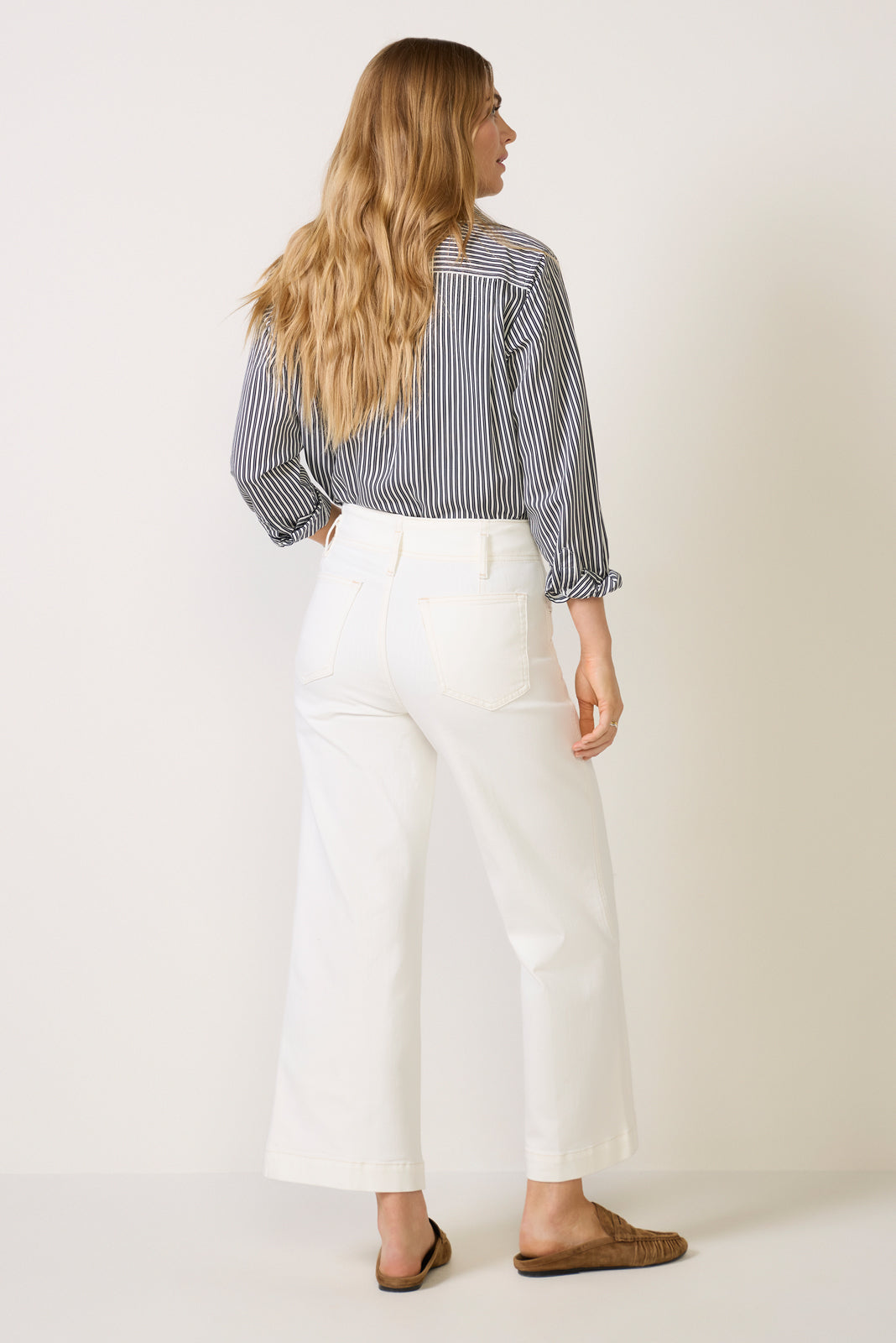 The Seamed Wide Trouser Crop
