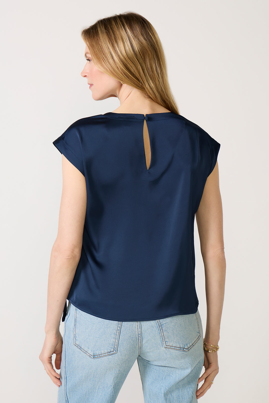 Pippa Side Tie Satin Top