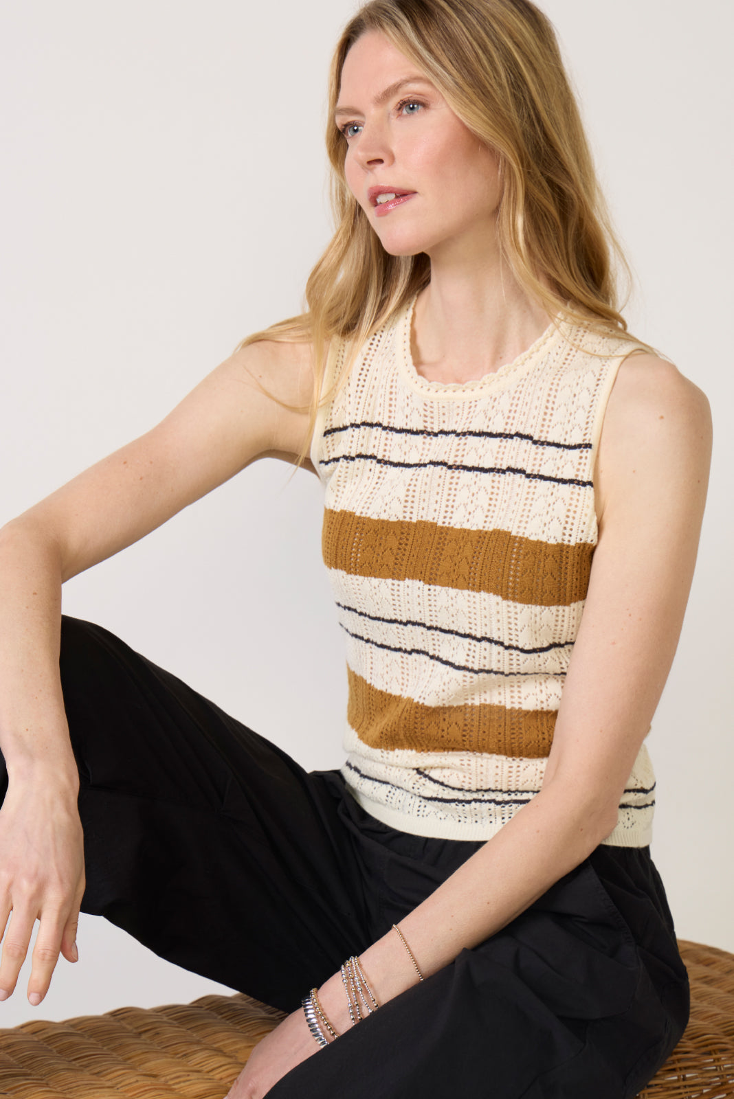 Dayton High Neck Sweater Tank