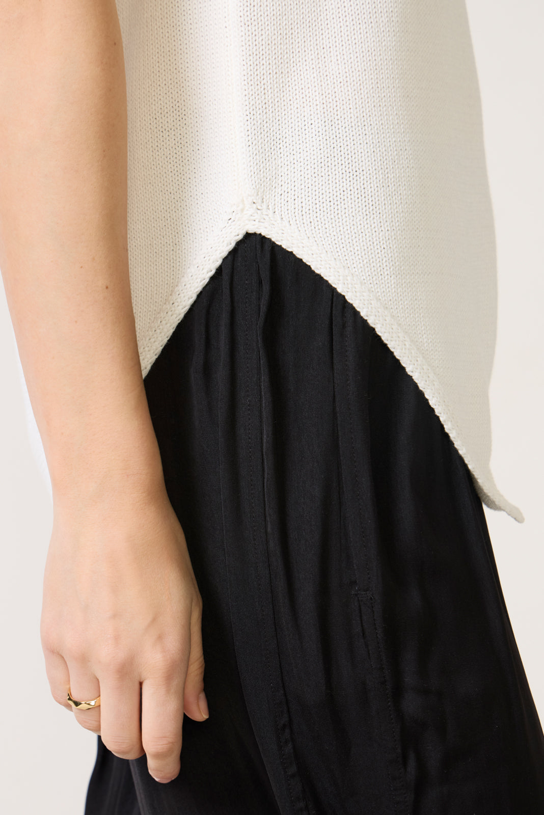 Demi Sleeveless Asymmetrical Sweater