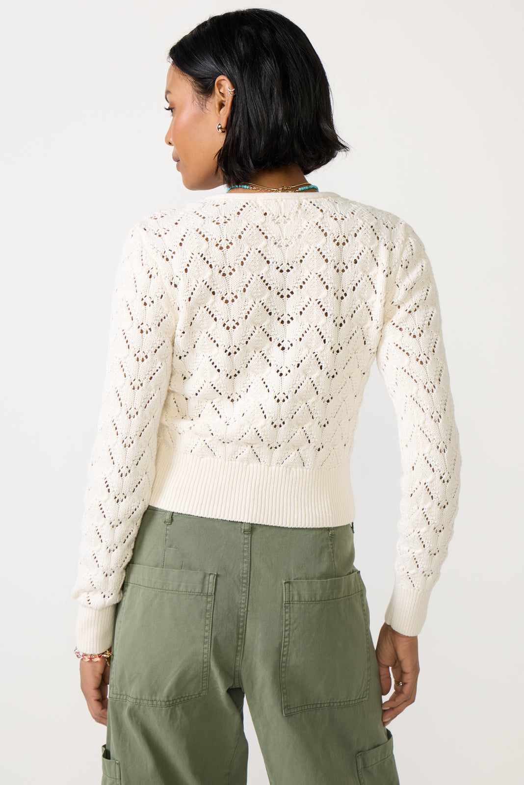 Pretty In Pointelle Cardigan