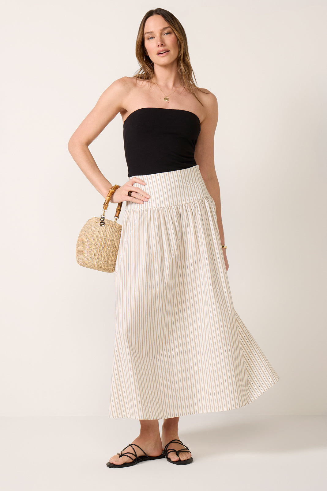 Sarah Poplin Maxi Skirt