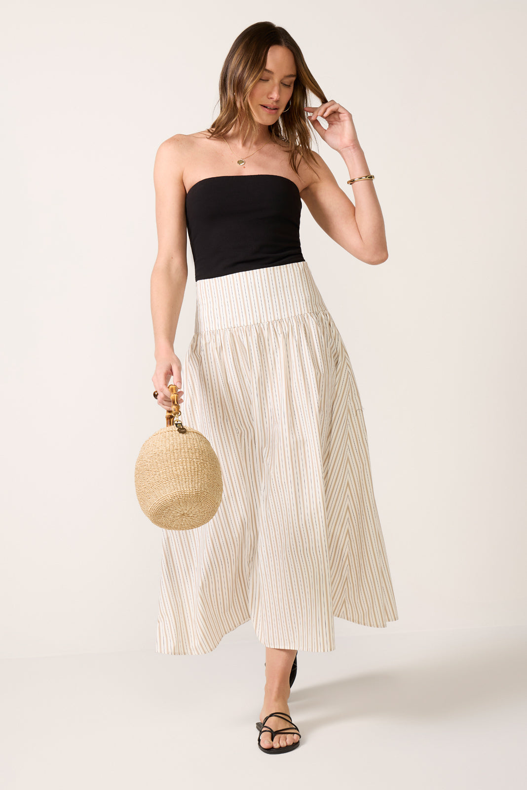 Sarah Poplin Maxi Skirt