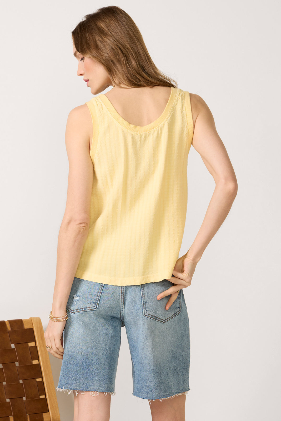 Stripe Linen Tank