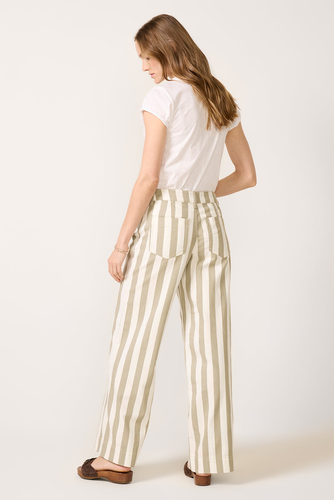 Maker Wide Leg Stripe Pant