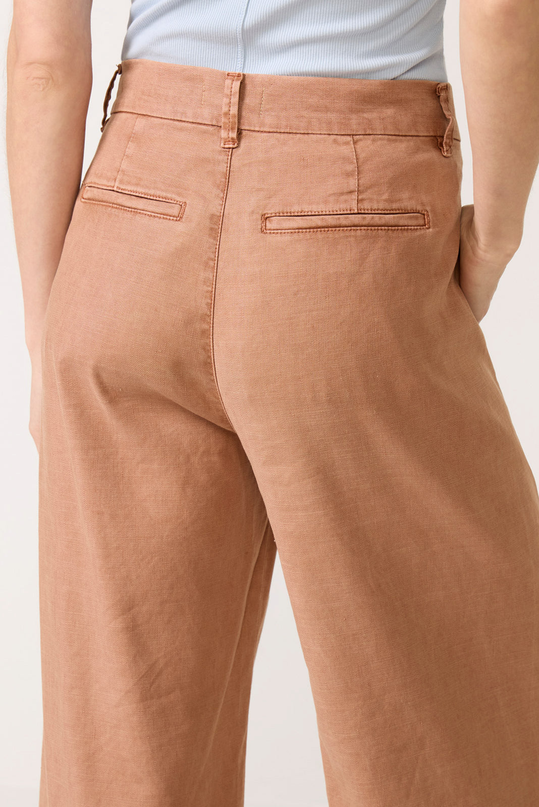 Joelle Stretch Linen Crop Pant