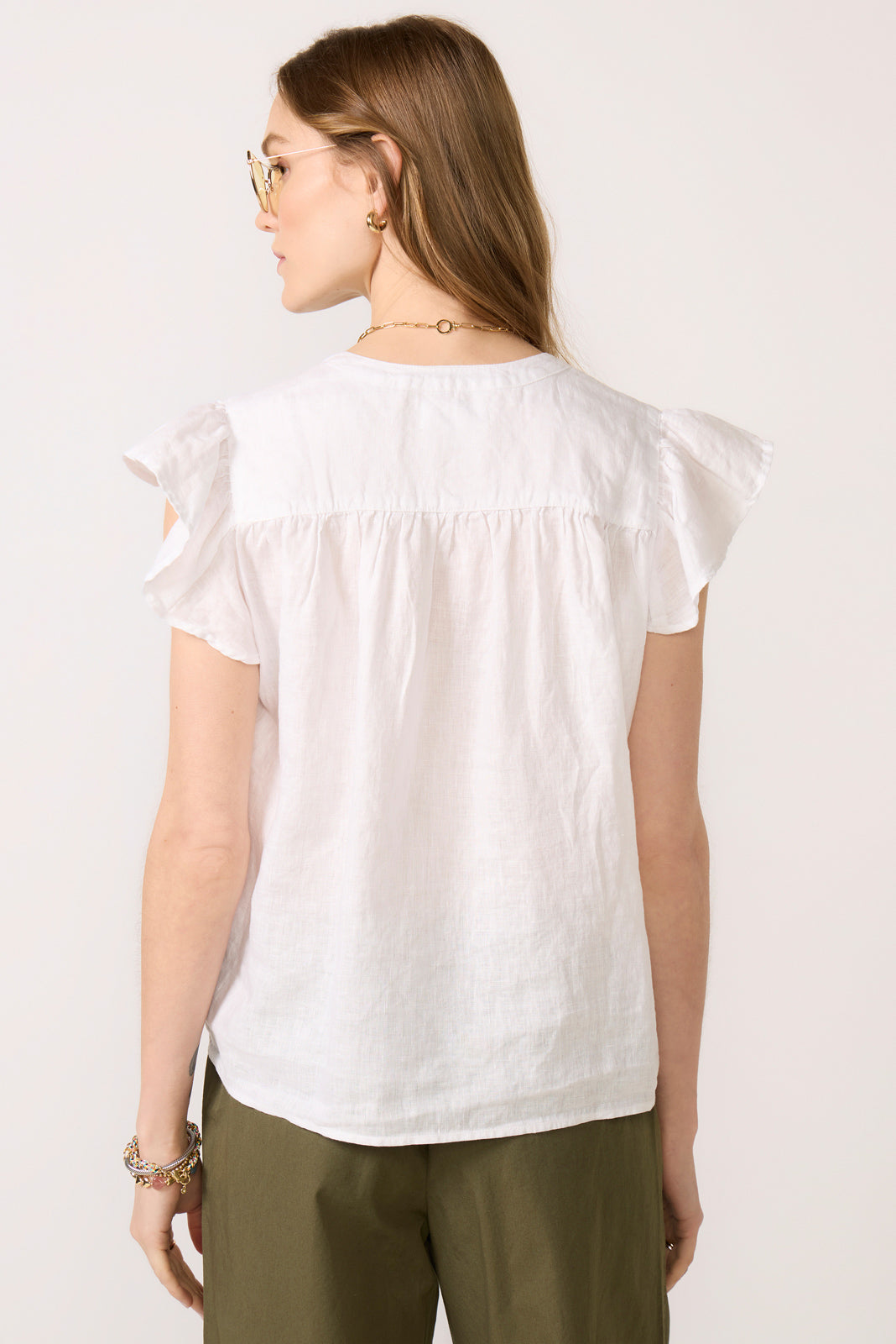 Janey Linen Top
