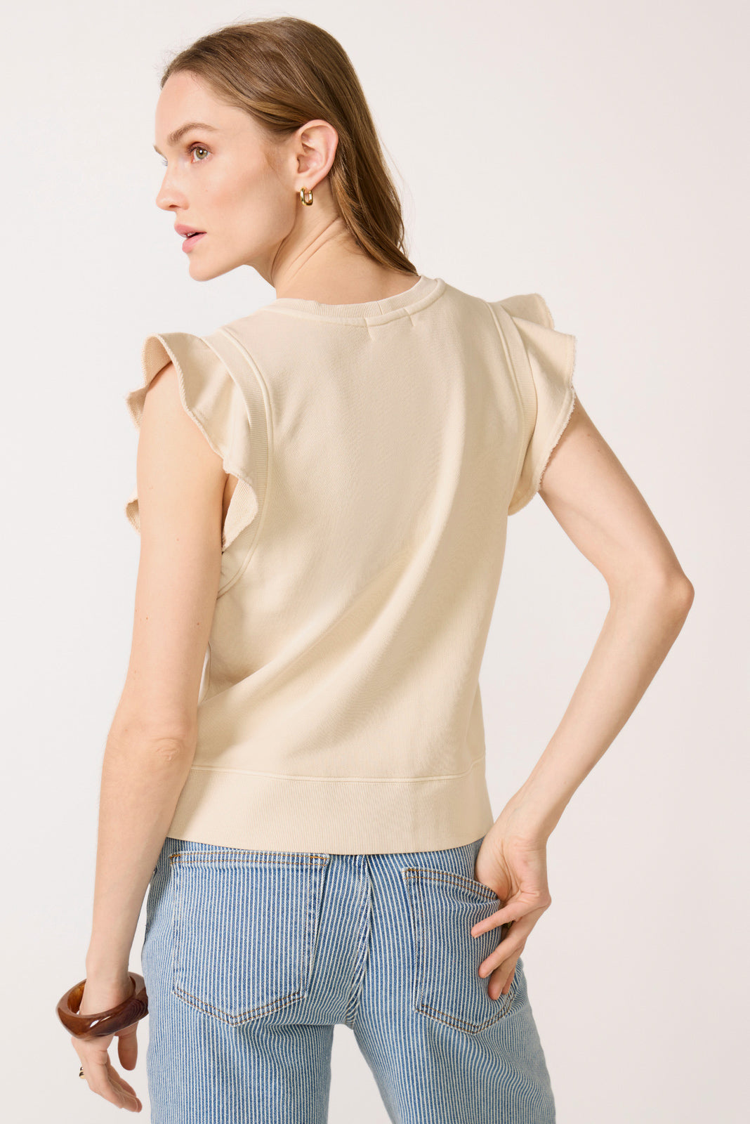 Tori Ruffle Sweatshirt