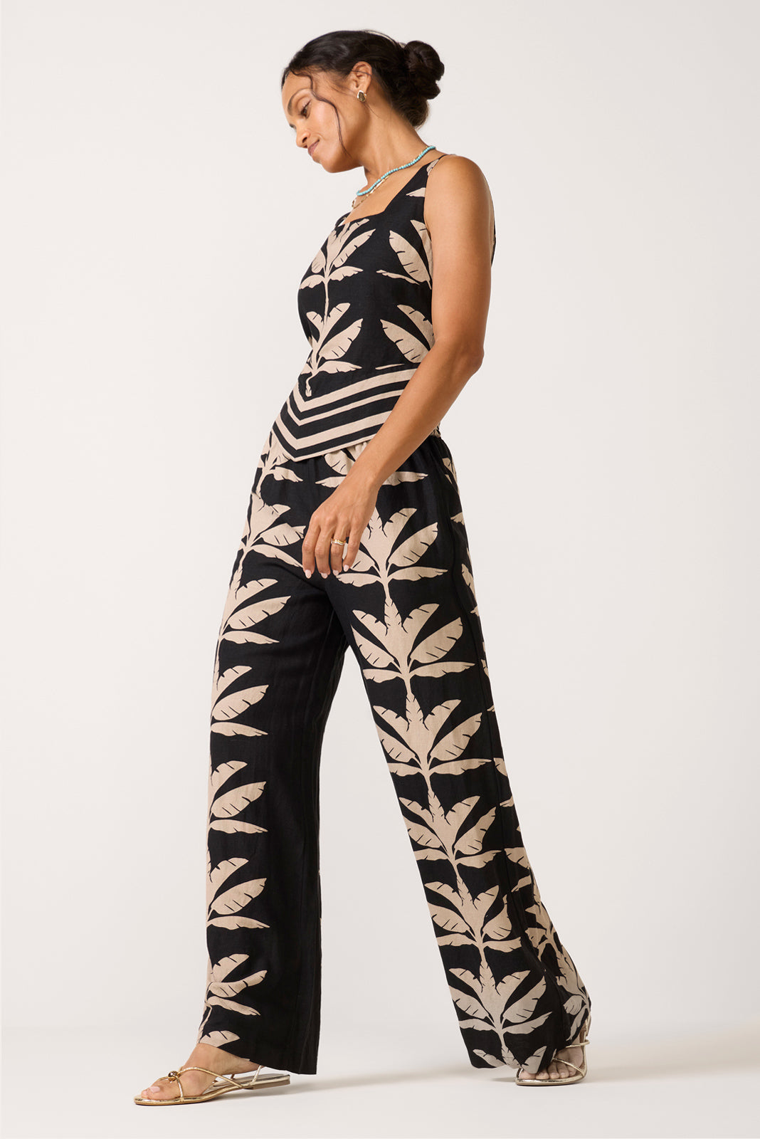 Dani Wide Leg Linen Pant