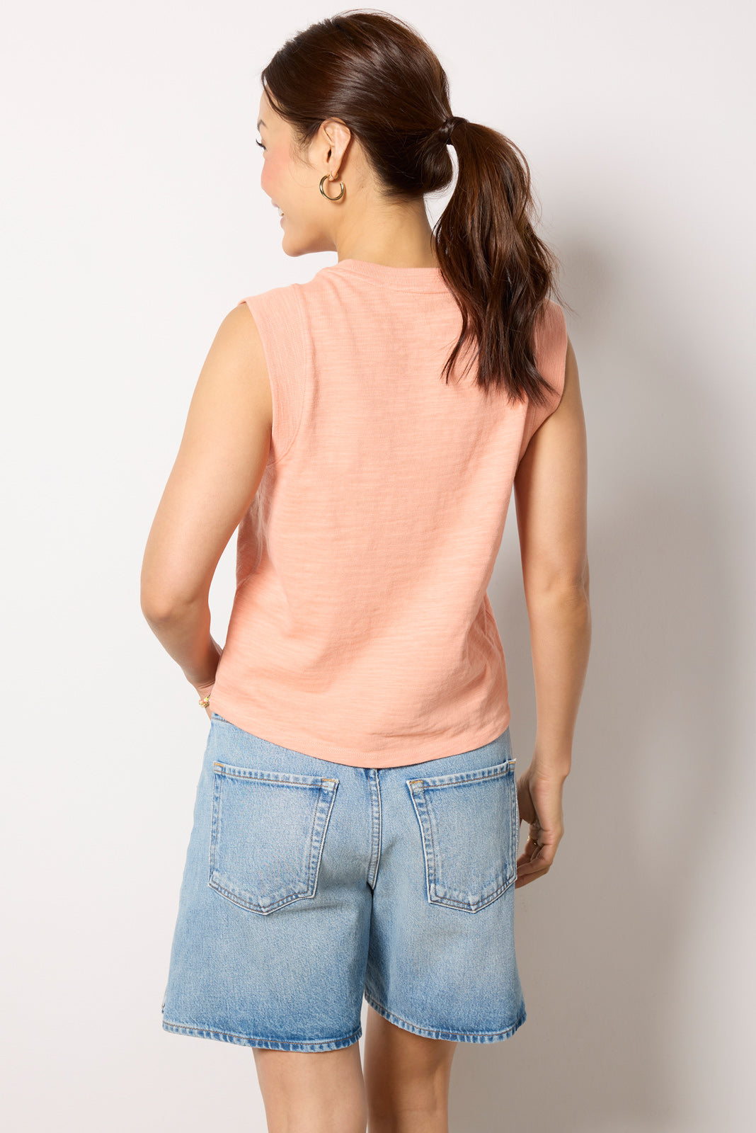 Sunwashed Slub Muscle Tank