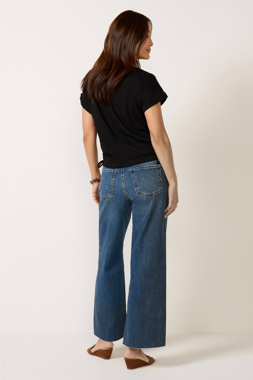 Meg Wide Leg W/ Raw Hem