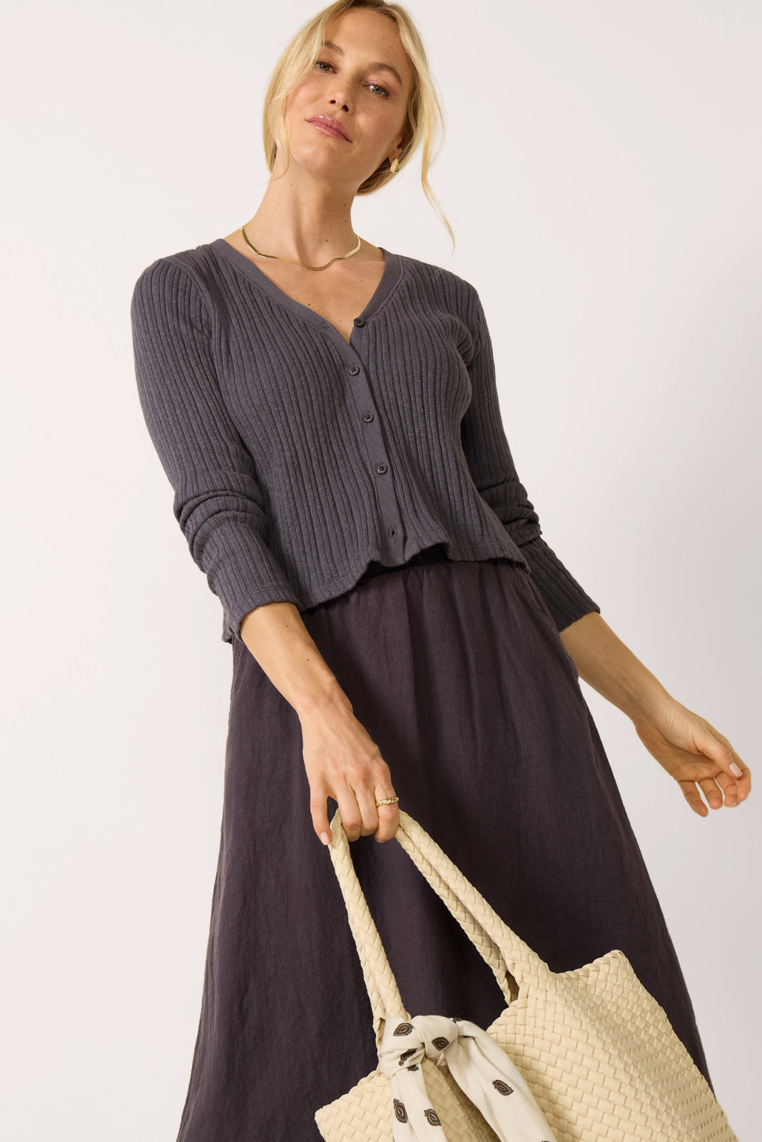 Variegated Stripe Cardigan
