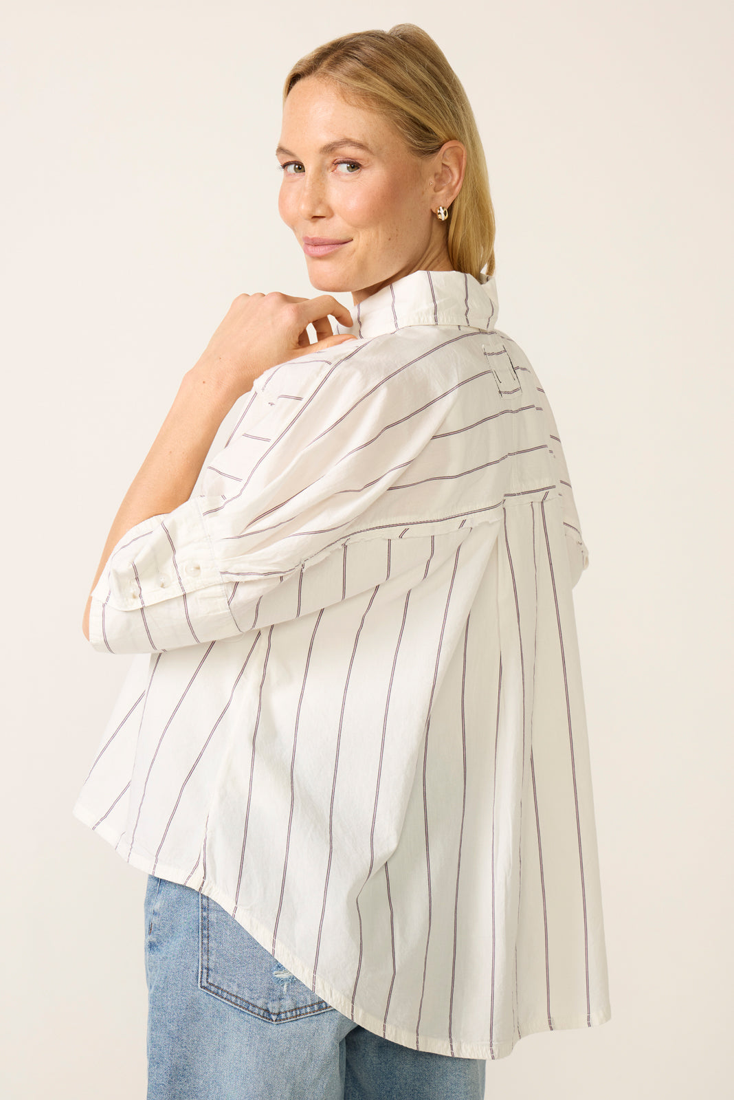 Seaside Cotton Stripe Shirt