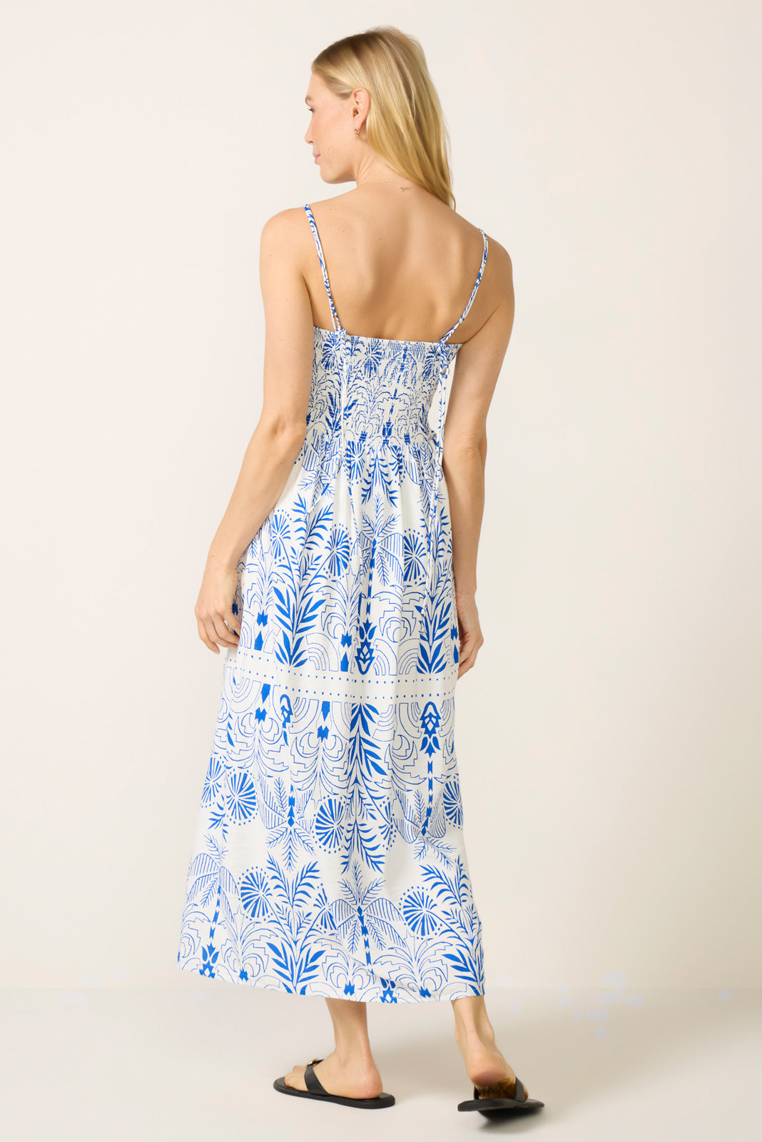 Nadine Palm Maxi Dress