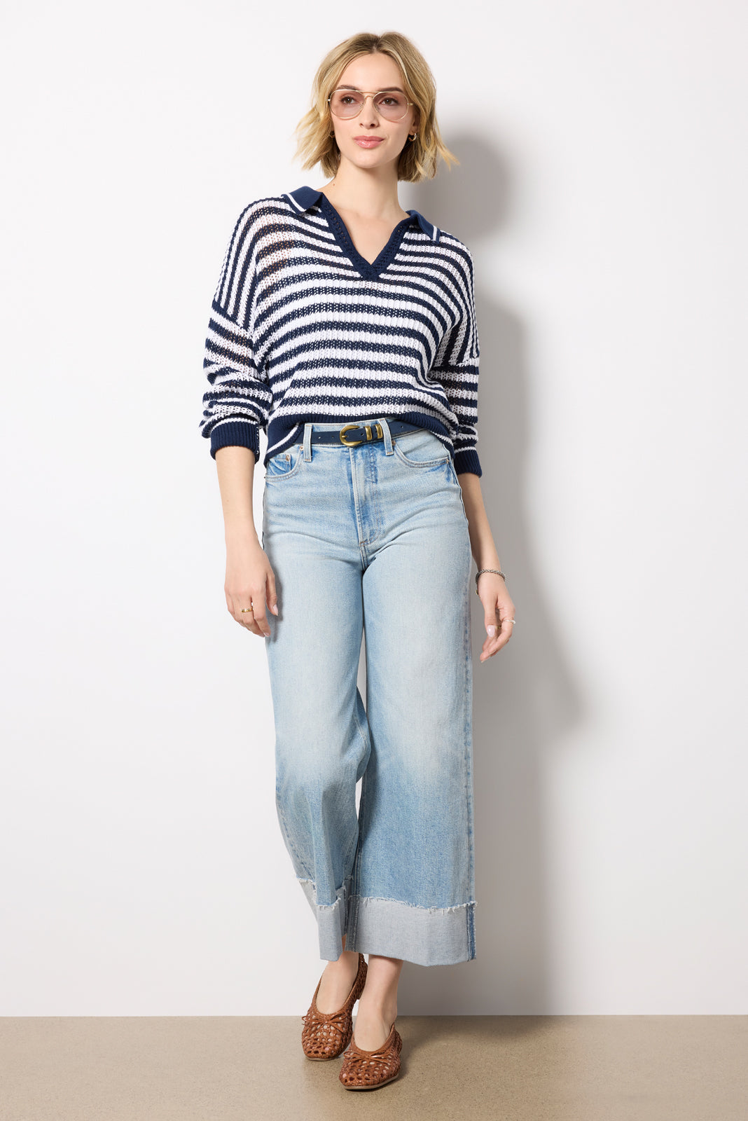 Kimberly Stripe Tipping Pullover
