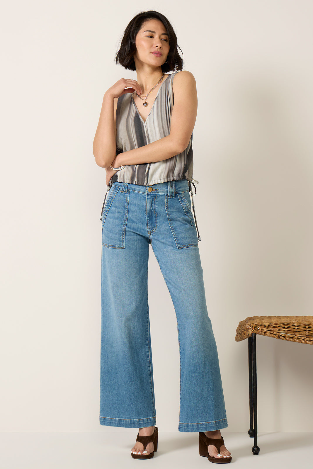 Petite Jodi Wide Leg Jean