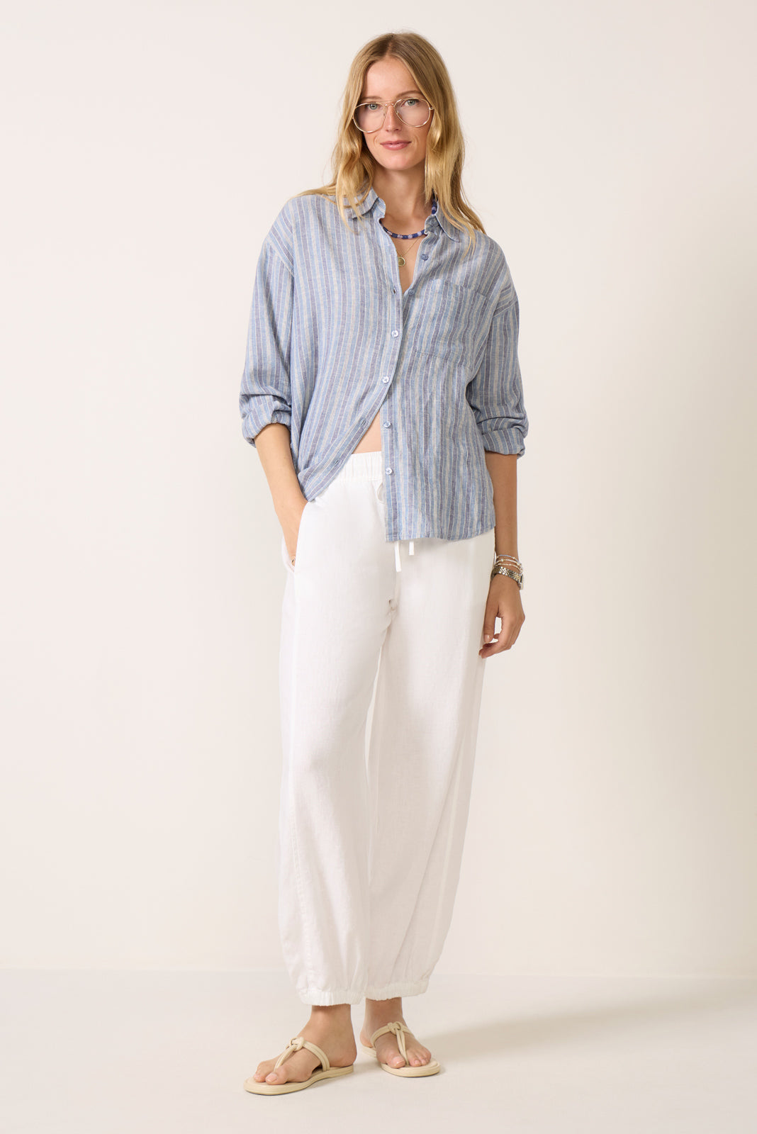 The Perfect Striped Button Up