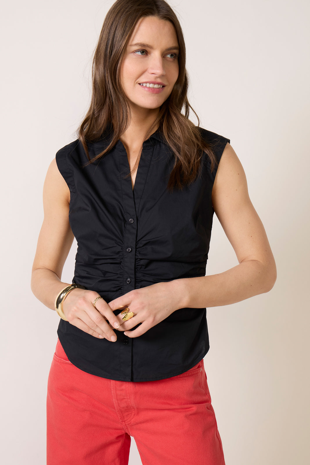 Willa Waist Gathered Shirt