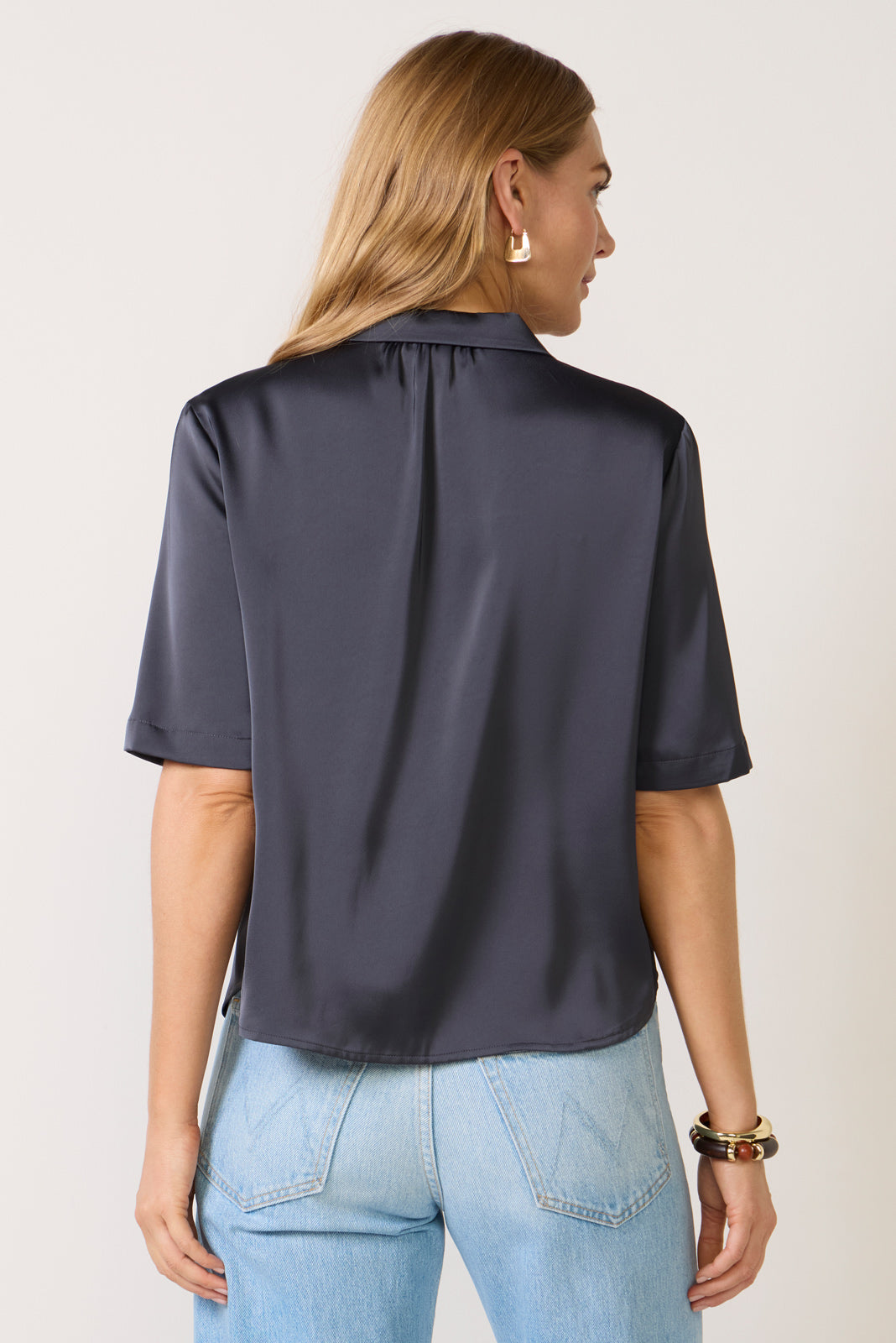 Kellie Satin Resort Shirt