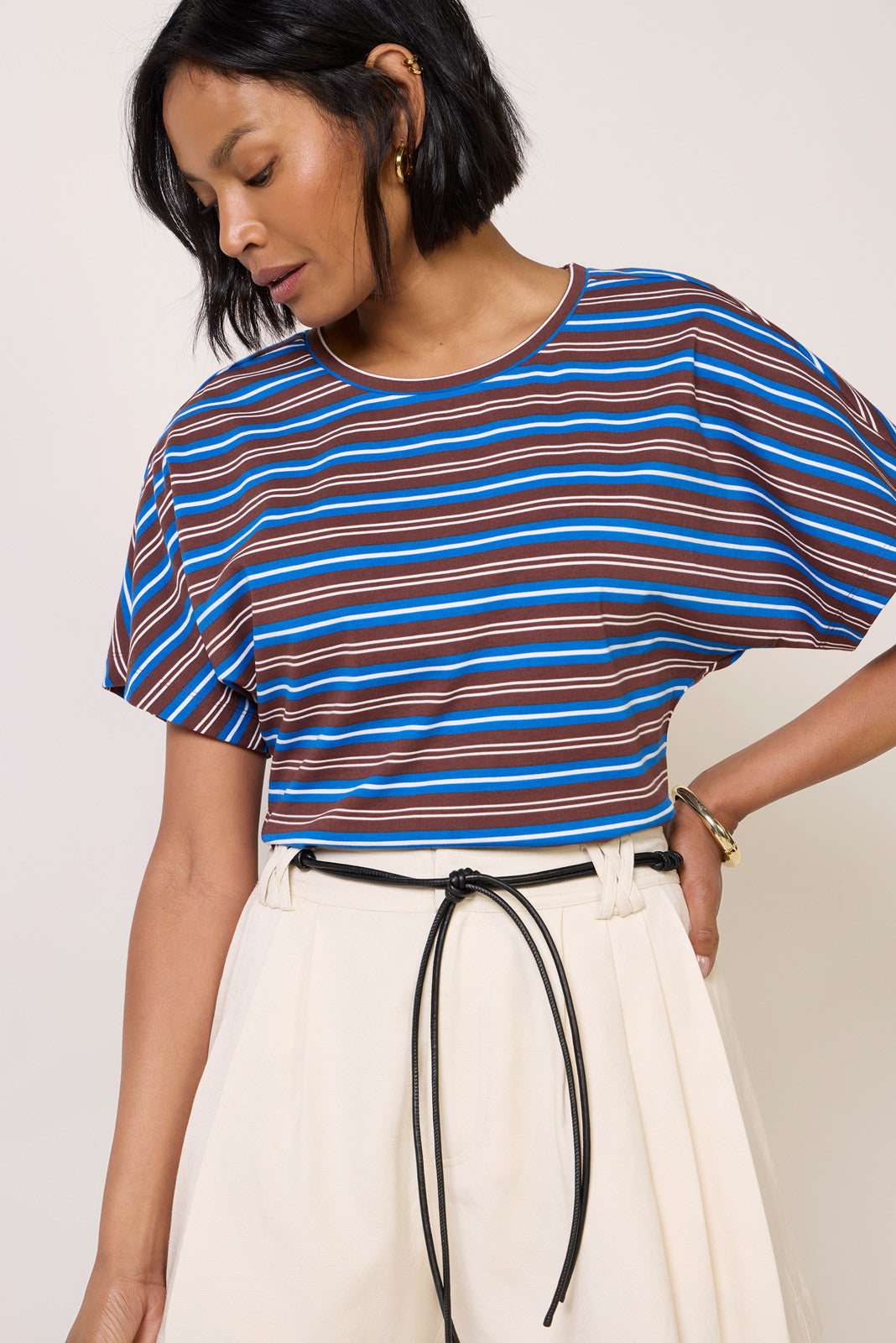 Lola Stripe Dolman Top