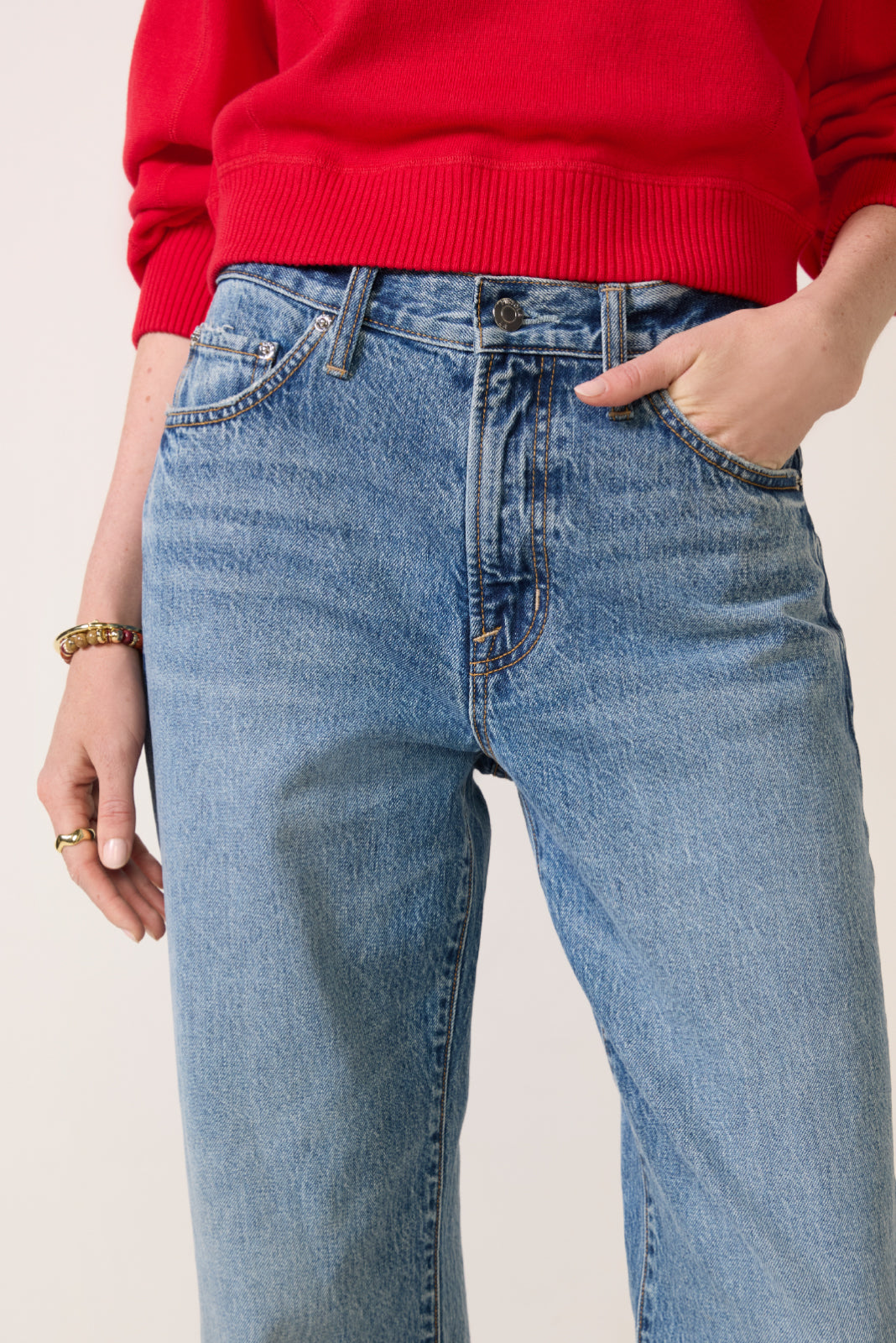 Donny Rolled Hem Boyfriend Jean