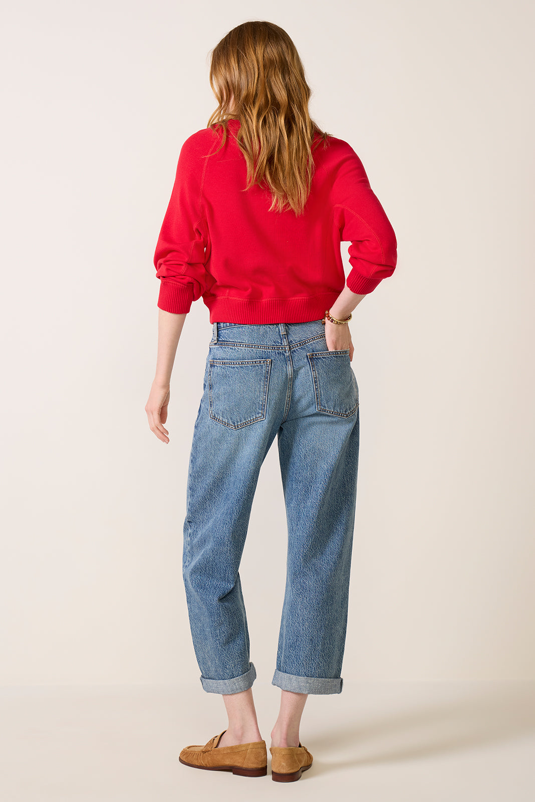 Donny Rolled Hem Boyfriend Jean