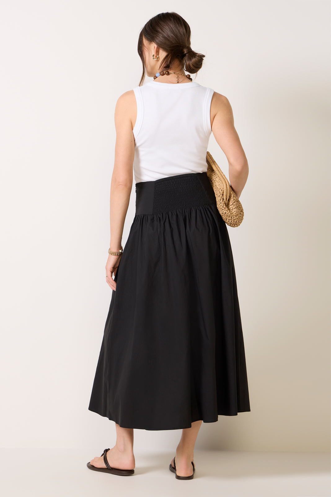 Sarah Poplin Maxi Skirt