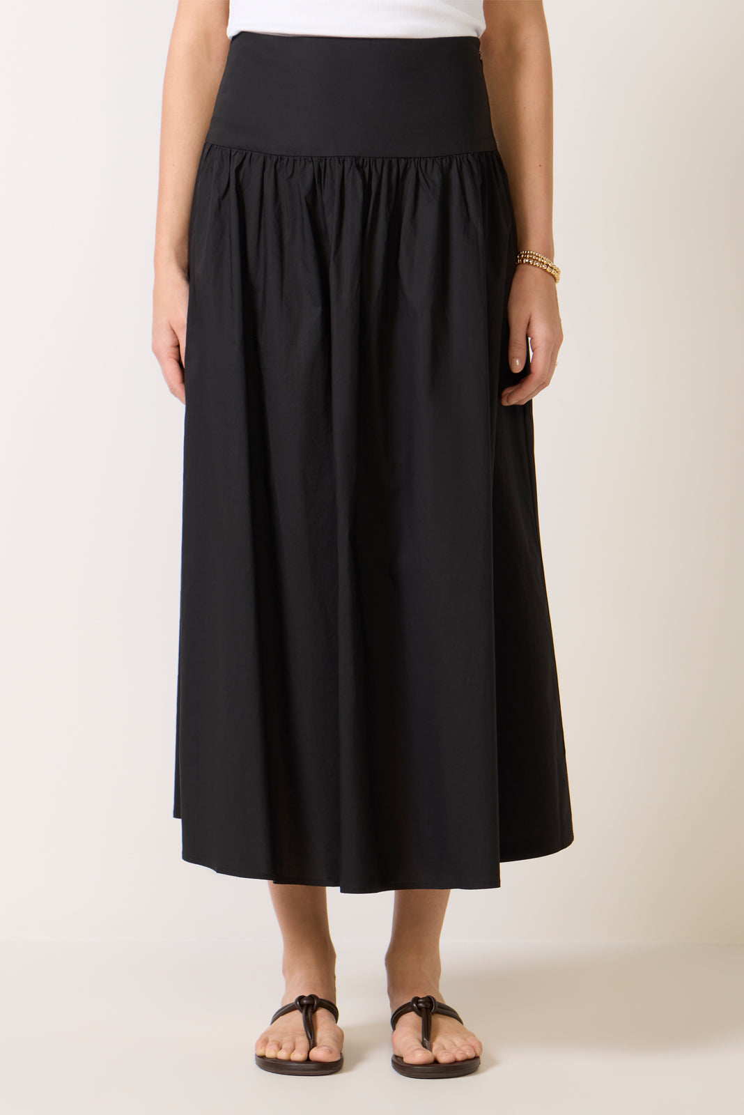 Sarah Poplin Maxi Skirt