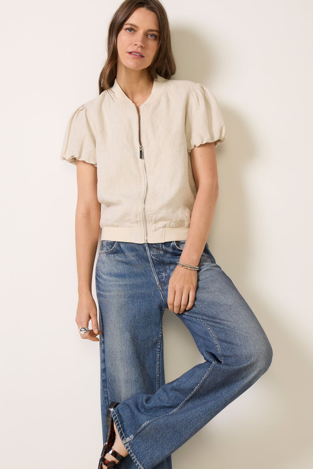 Everly Linen Bomber