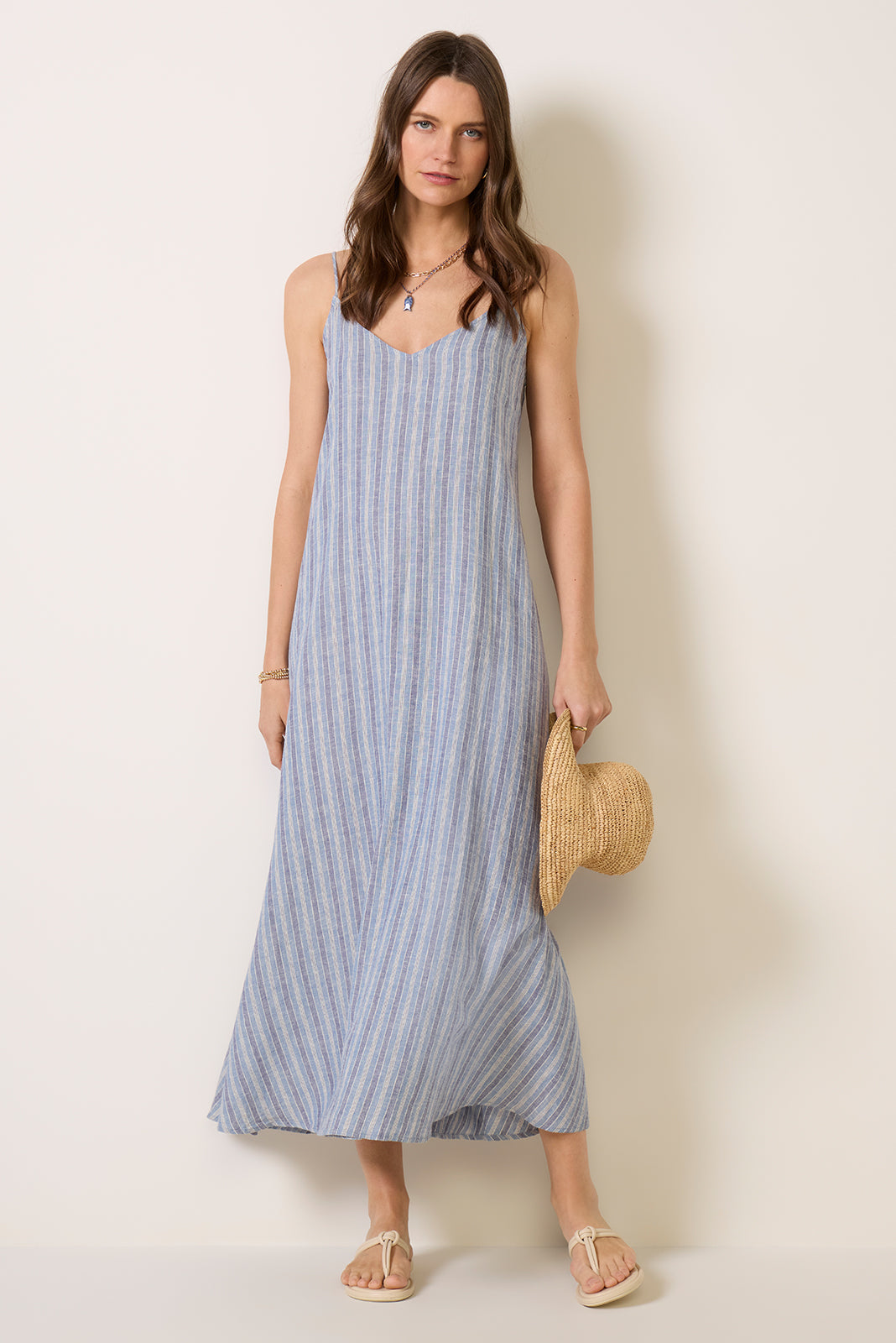 Sandcomber Striped Midi Dress