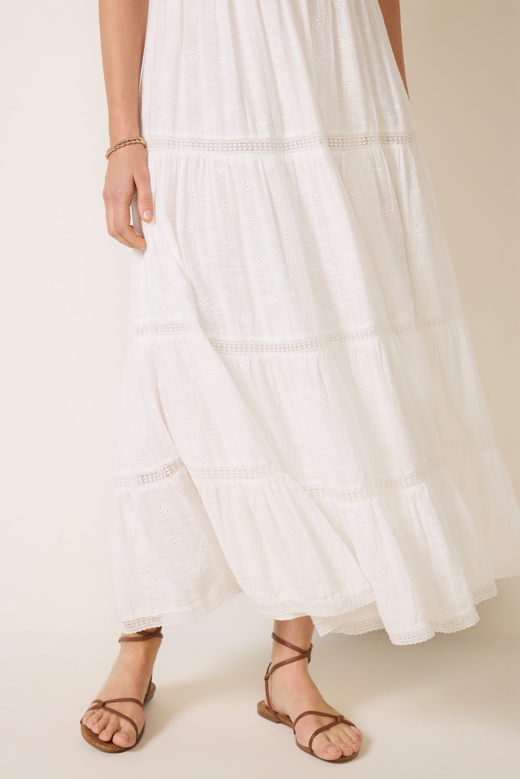 Behati Eyelet Midi Dress