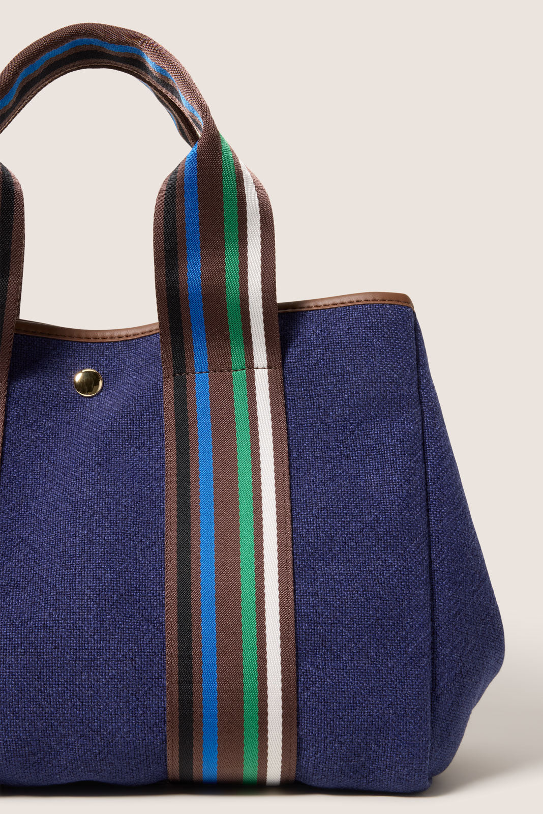 Lizzie Varsity Canvas Tote