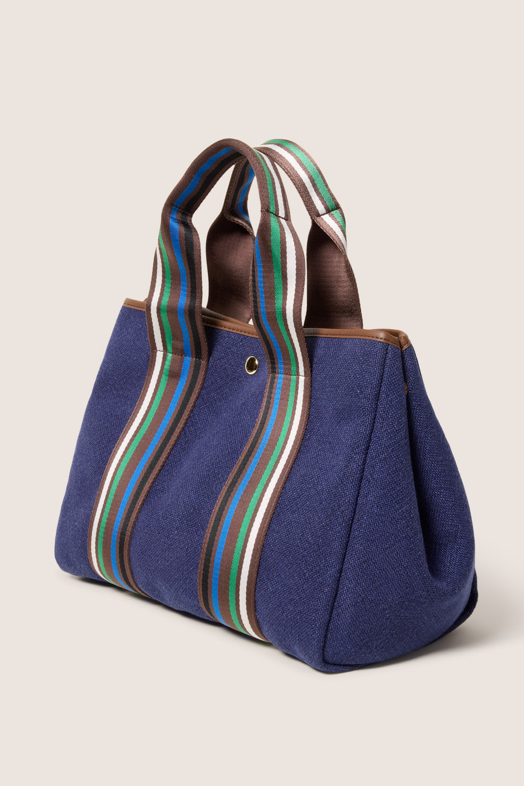 Lizzie Varsity Canvas Tote
