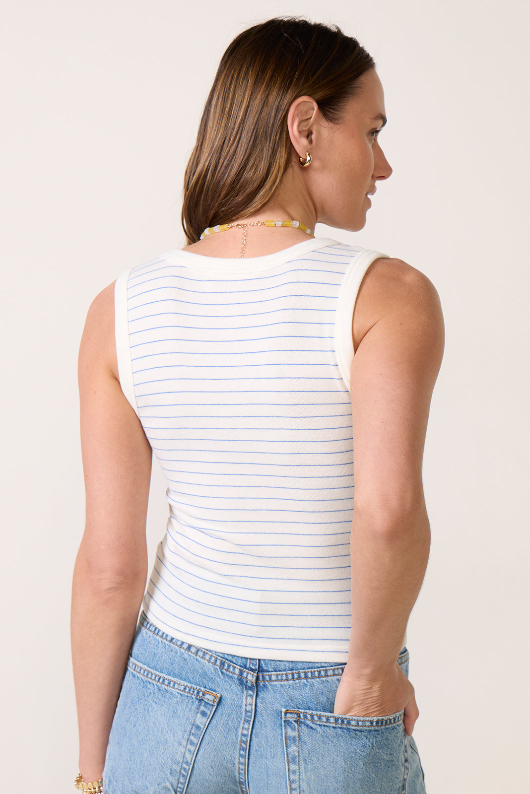 Kendra Brushed Striped Tank