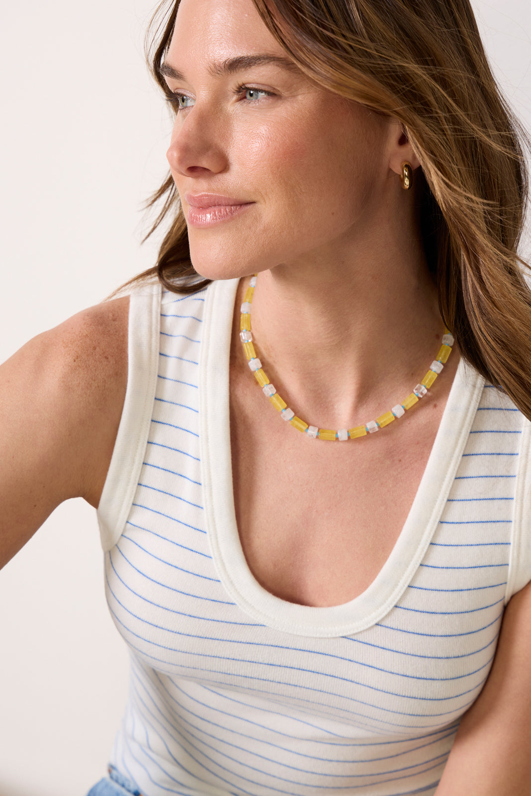 Kendra Brushed Striped Tank