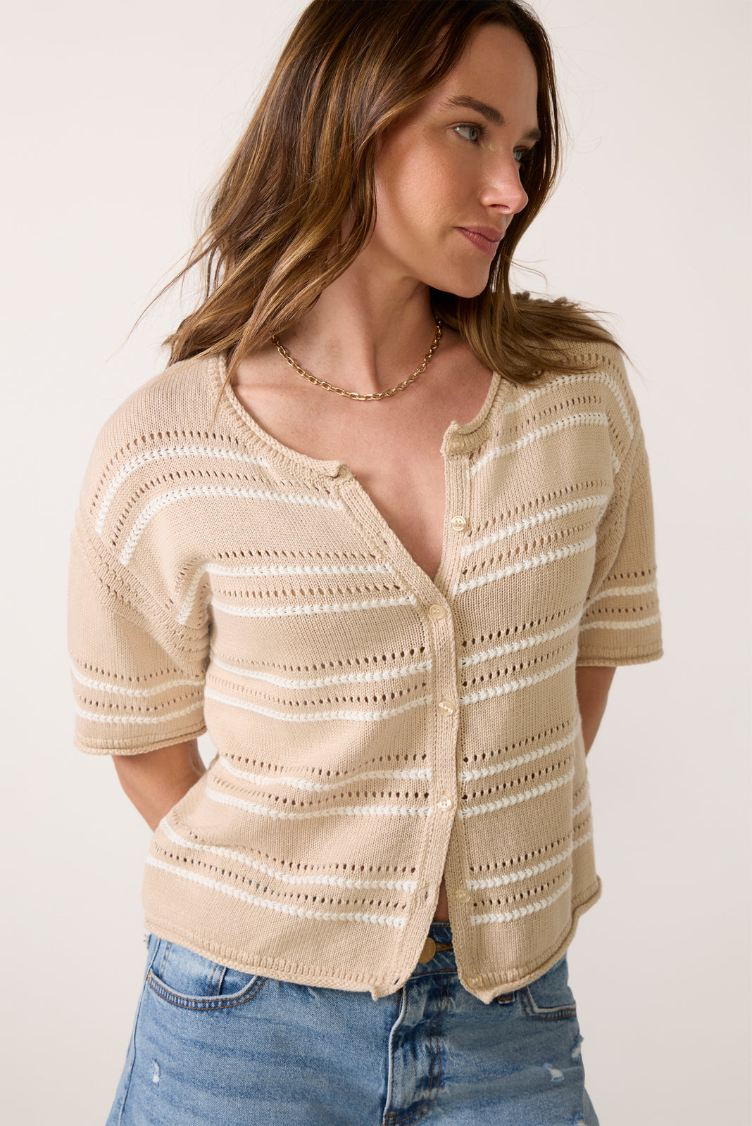Prado Stripe Cardigan