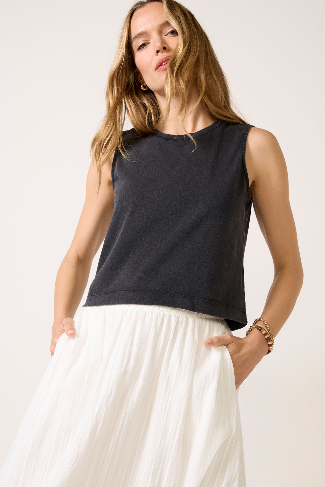 Sloane Jersey Muscle Tank