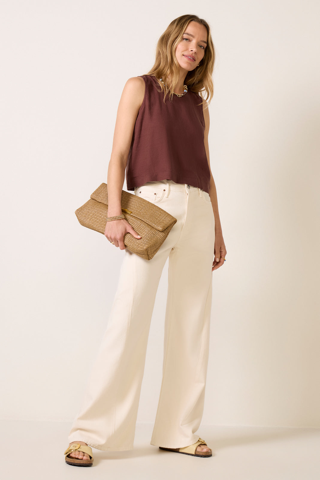Sloane Linen Muscle Tank