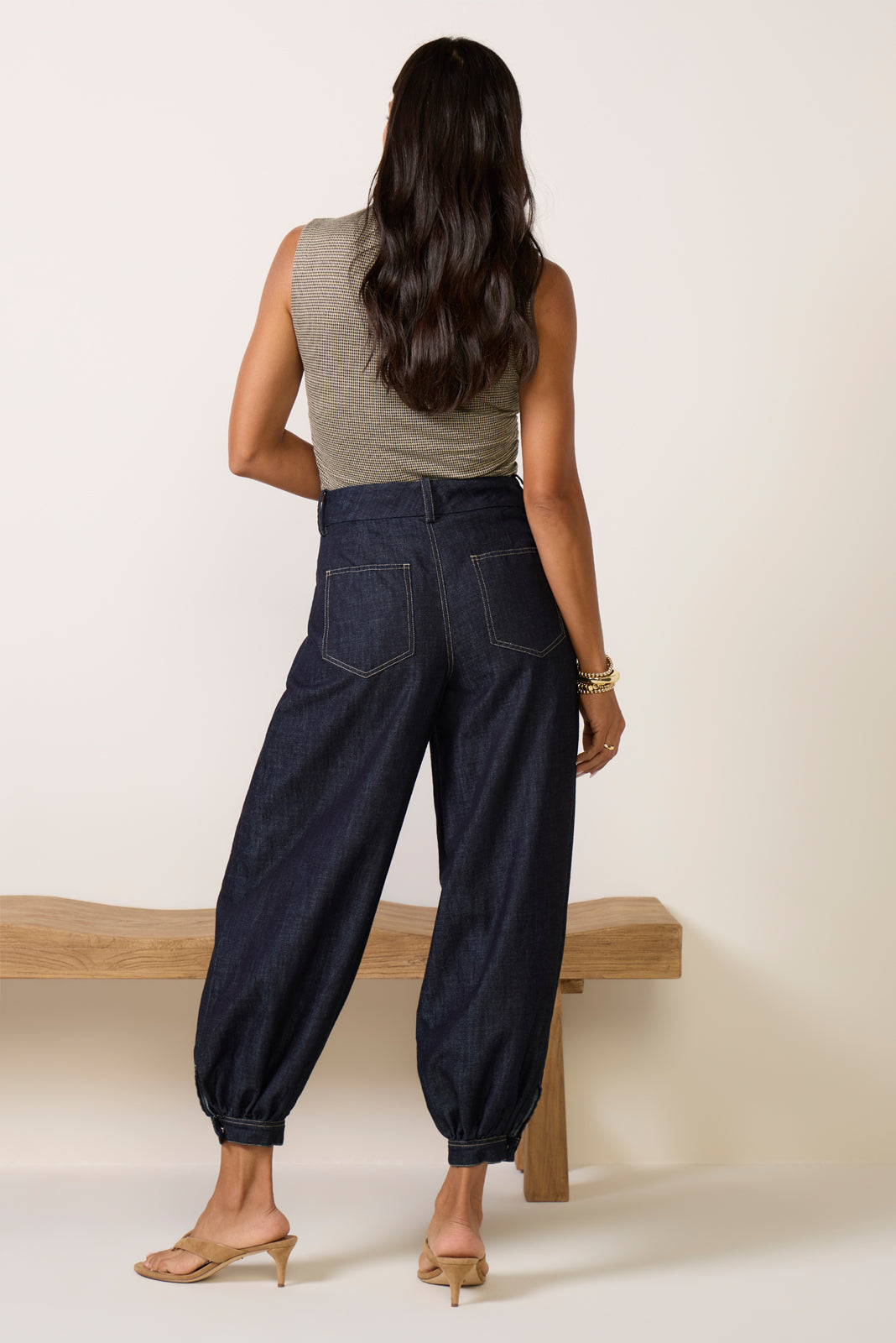 Balloon Denim Trouser